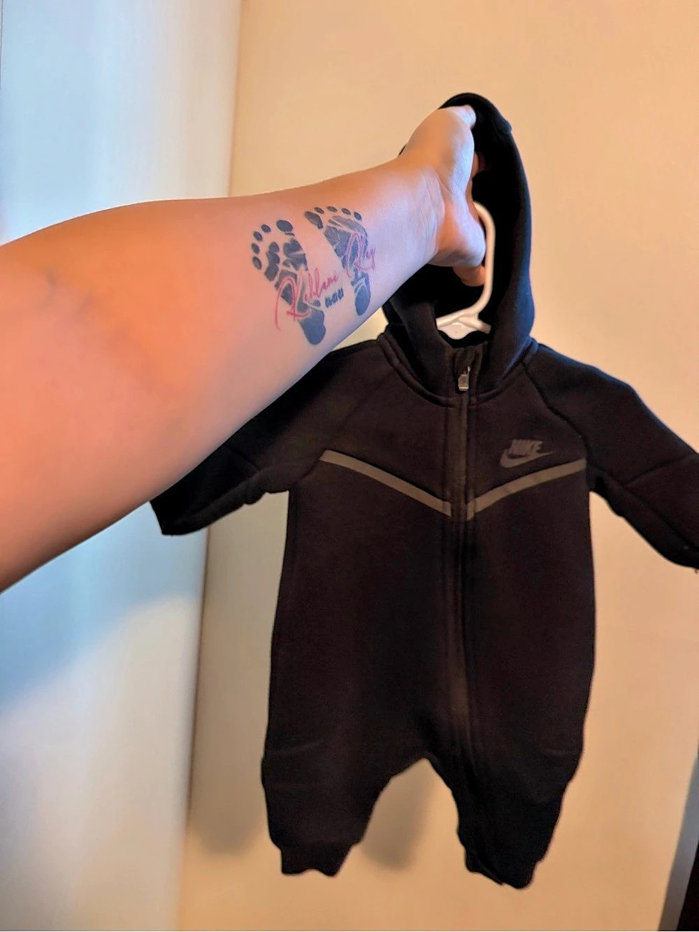 Nike Sportswear Baby Tech Fleece Full-Zip Coverall Black Baby 3M